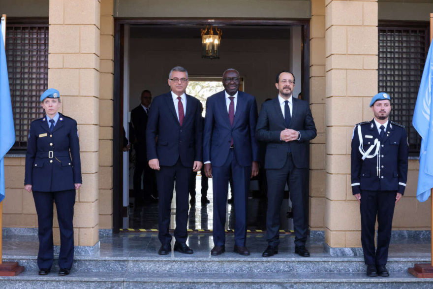 Κύπρος: Ολοκληρώθηκε η πρώτη συνάντηση Χριστοδουλίδη με τον Ερχιουρμάν και τον Αντιπρόσωπο του ΟΗΕ