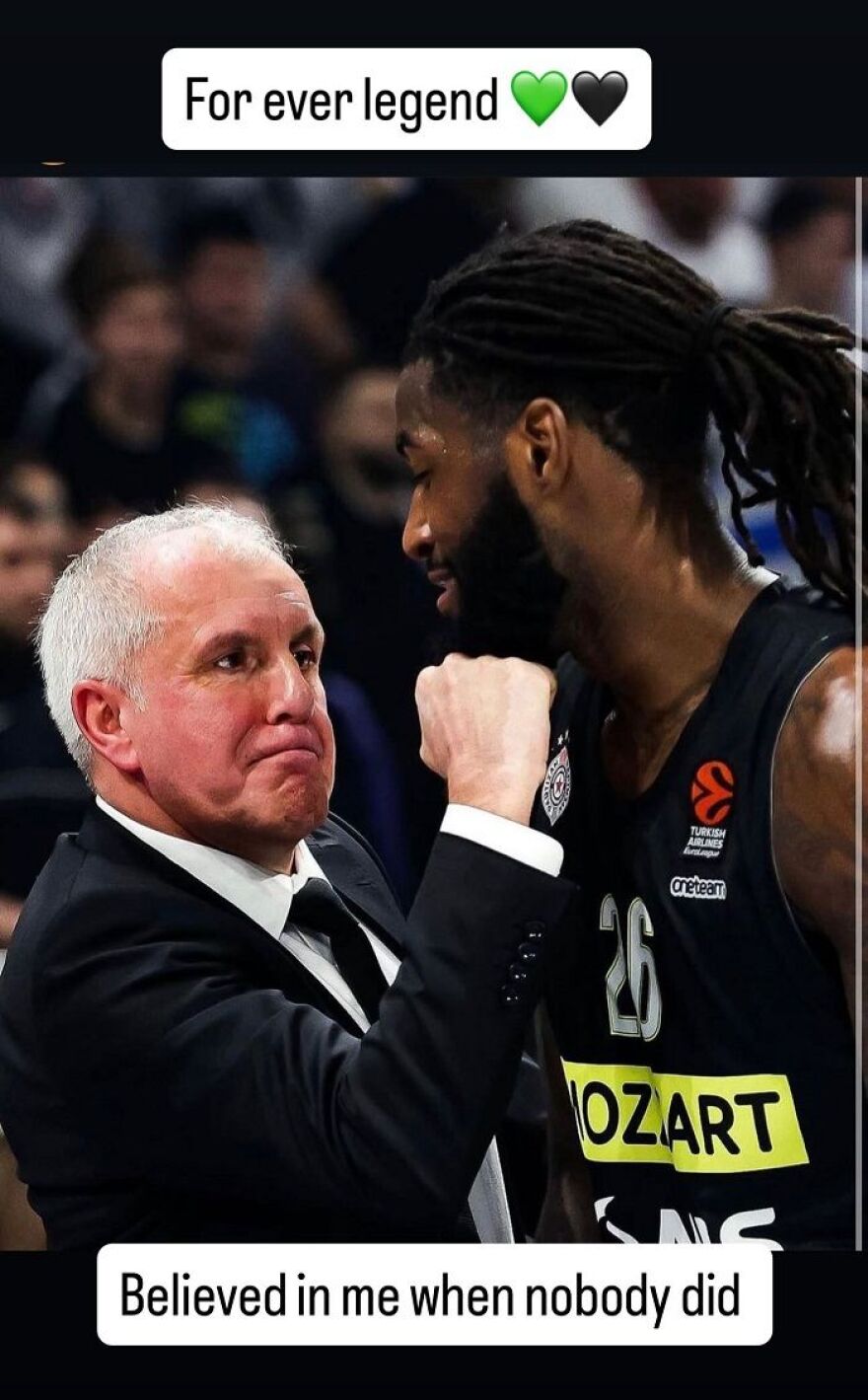 Λεσόρ για Ομπράντοβιτς: «Με πίστεψε όταν δεν το έκανε κανείς... »
