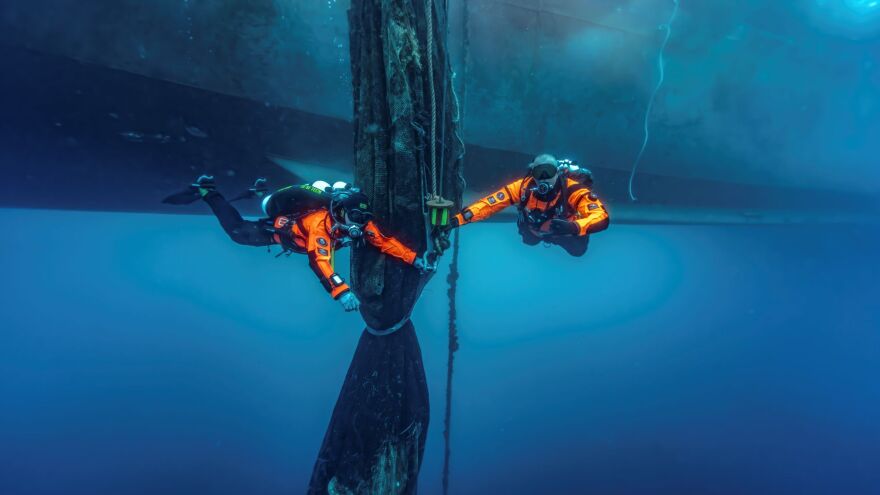 Ίδρυμα Λασκαρίδη και Healthy Seas καθάρισαν εγκαταλελειμμένη ιχθυοκαλλιέργεια στα Μέθανα