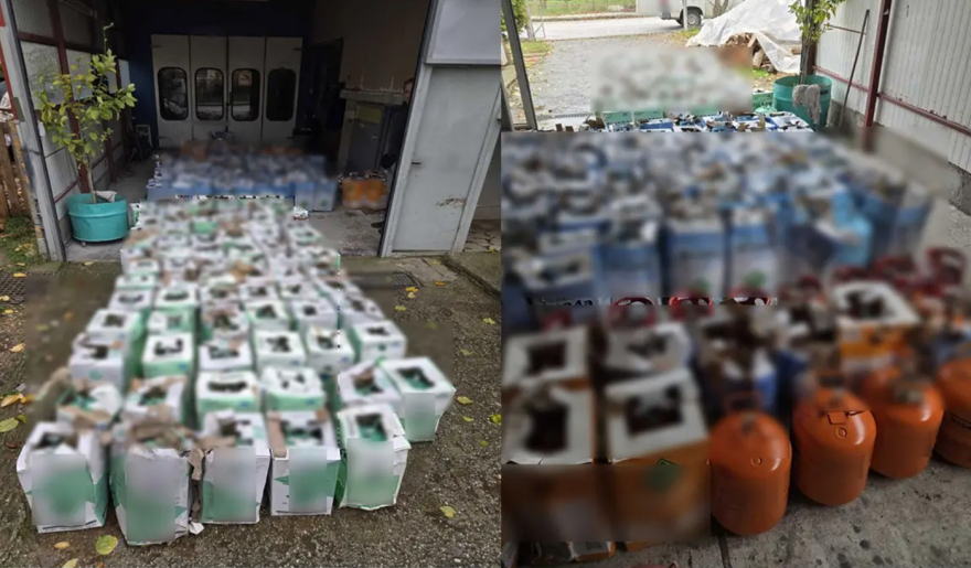 Εγκληματική οργάνωση μετέφερε παράνομα ψυκτικό υγρό από την Αλβανία - Κατασχέθηκε φρέον αξίας σχεδόν μισού εκατομμυρίου ευρώ