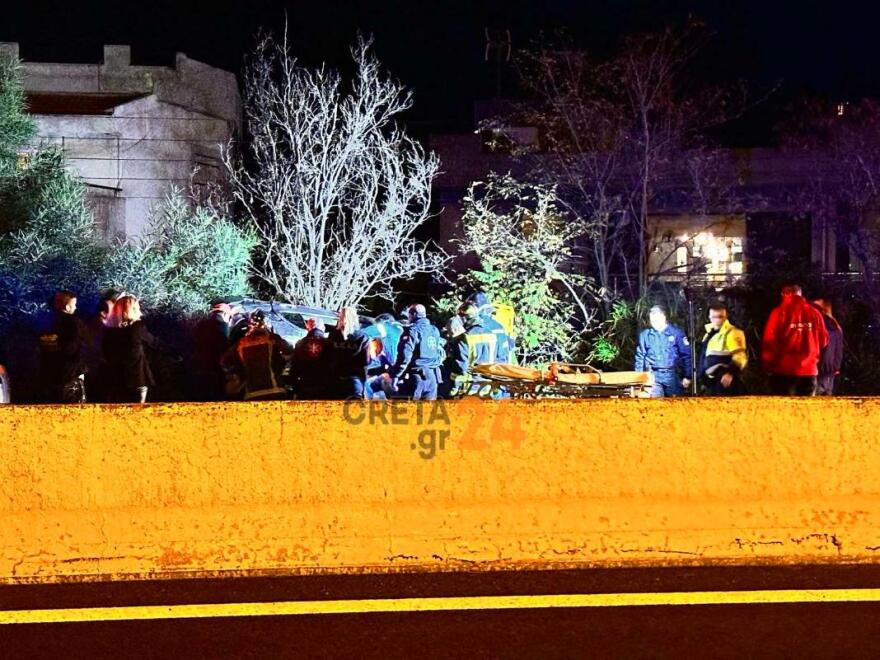 Κρήτη: Τροχαίο με εγκλωβισμό στον ΒΟΑΚ, δείτε φωτογραφίες