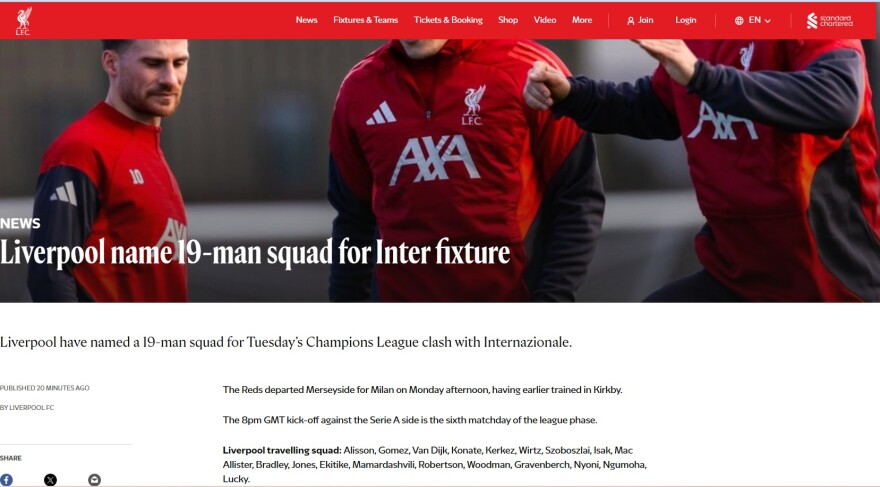 Η Λίβερπουλ άφησε εκτός αποστολής για τον αγώνα με την Ίντερ τον Σαλάχ και όλα δείχνουν διαζύγιο