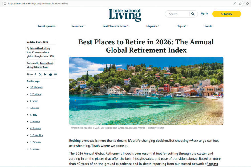 Ελλάδα, η καλύτερη χώρα για τους συνταξιούχους: Το «easy living» και οι επτά λόγοι που την καθιστούν ελκυστικό προορισμό για τους απόμαχους