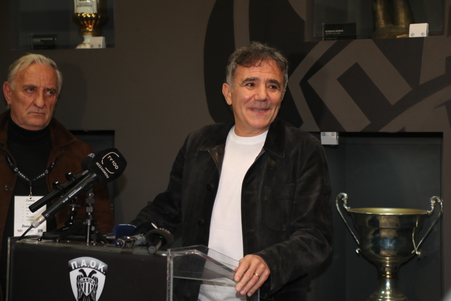 Στο «Παλατάκι» για το παιχνίδι του ΠΑΟΚ με την Πριεβίτζα ο Αριστοτέλης Μυστακίδης, δείτε βίντεο και φωτογραφίες 