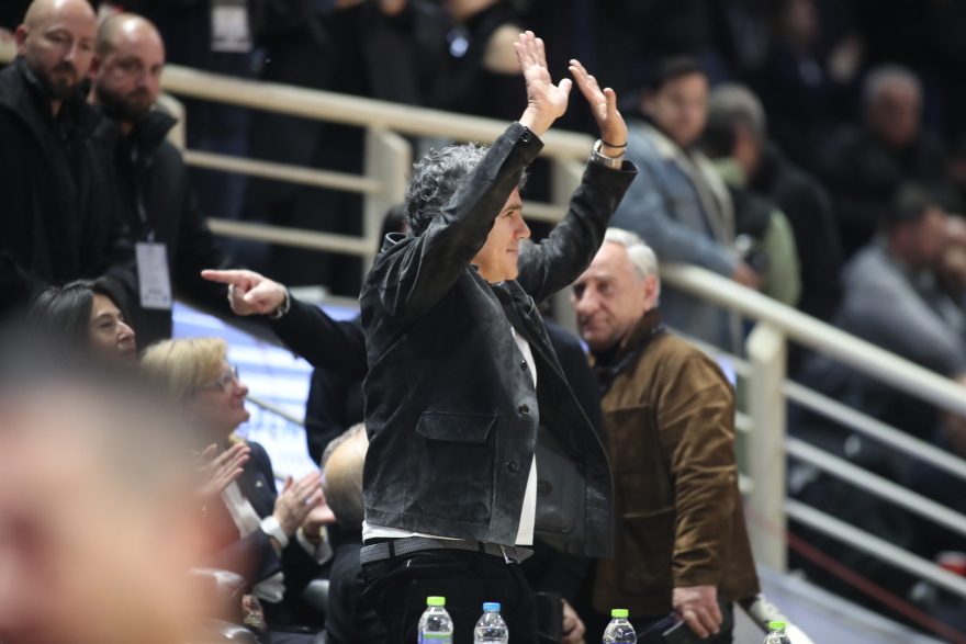 Στο «Παλατάκι» για το παιχνίδι του ΠΑΟΚ με την Πριεβίτζα ο Αριστοτέλης Μυστακίδης, δείτε βίντεο και φωτογραφίες 