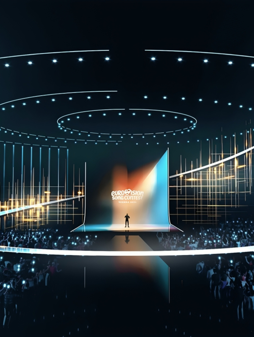 Eurovision 2026: Η πρώτη ματιά στη σκηνή της Βιέννης μέσα από φωτογραφίες AI