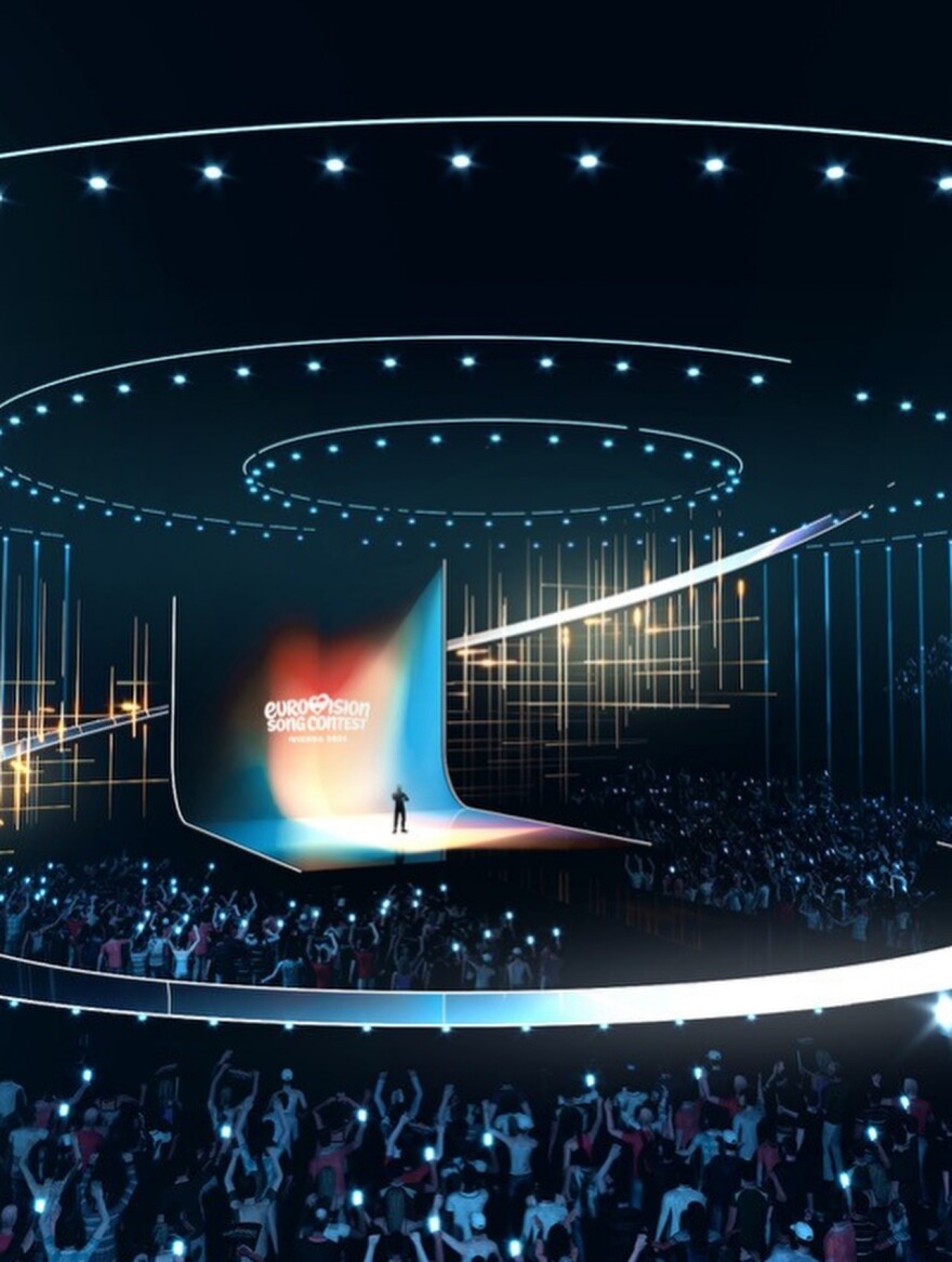 Eurovision 2026: Η πρώτη ματιά στη σκηνή της Βιέννης μέσα από φωτογραφίες AI