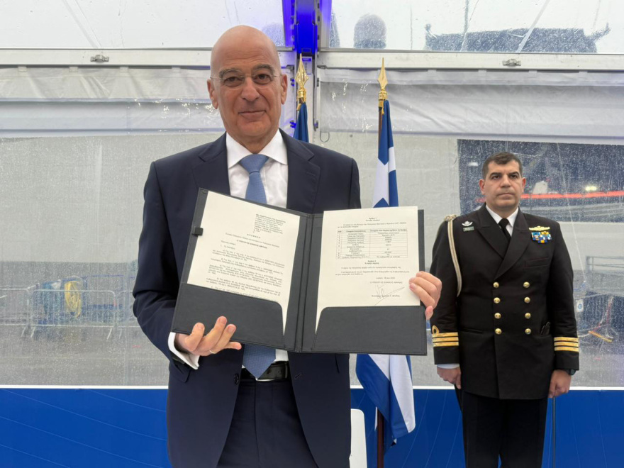 Παραδόθηκε η φρεγάτα Κίμων - «Με τις τέσσερις Belharra ο Ελληνισμός έχει το ισχυρότερο Πολεμικό Ναυτικό της Ιστορίας του» είπε ο Δένδιας