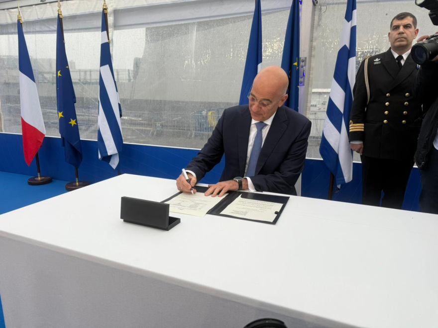 Παραδόθηκε η φρεγάτα Κίμων - «Με τις τέσσερις Belharra ο Ελληνισμός έχει το ισχυρότερο Πολεμικό Ναυτικό της Ιστορίας του» είπε ο Δένδιας