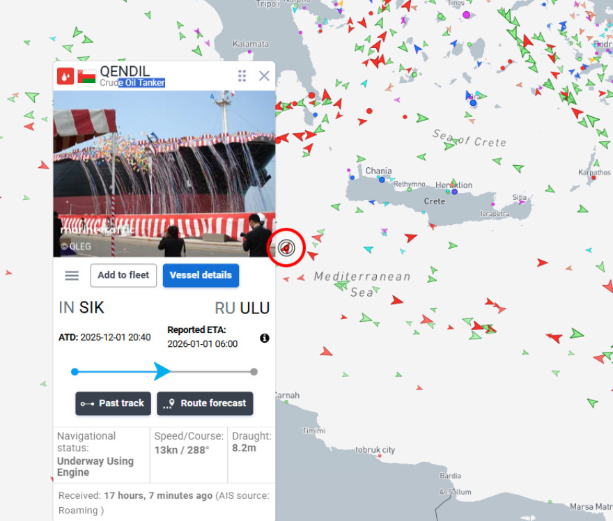 Οι Ουκρανοί χτύπησαν τάνκερ του ρωσικού «σκιώδους στόλου» μεταξύ Κρήτης και Λιβύης, «θα απαντήσουμε» προειδοποιεί ο Πούτιν