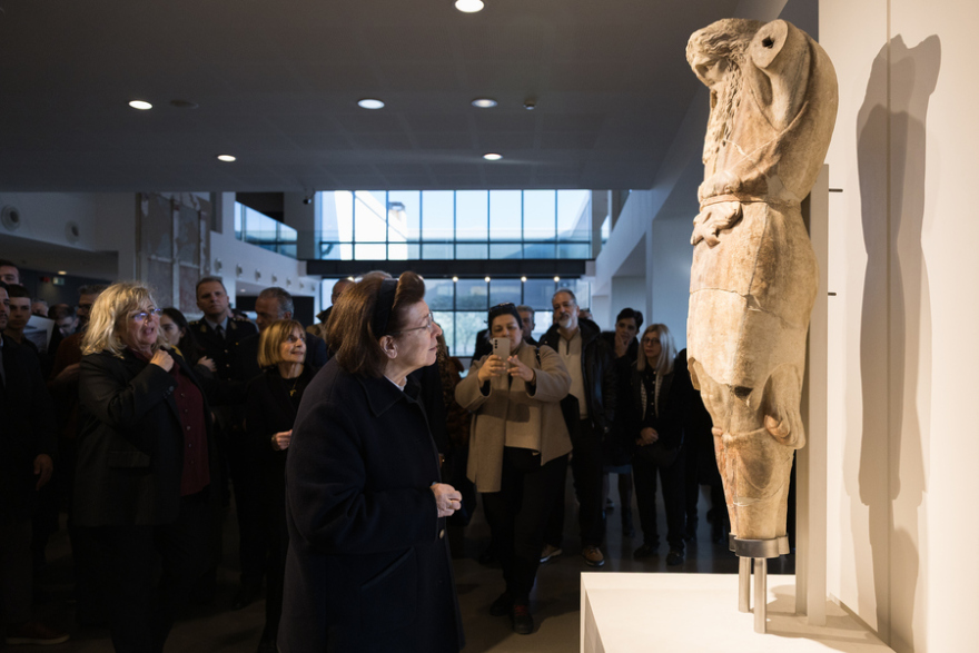 Εγκαίνια του αρχαιολογικού χώρου του ανακτόρου της Πέλλας, παρουσιάστηκαν για πρώτη φορά δύο ελληνιστικά αγάλματα