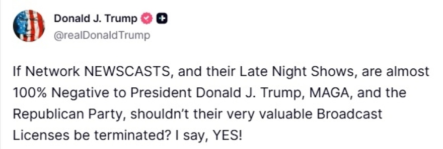 Ντόναλντ Τραμπ κατά των late night σόου: Βάλτε για ύπνο τον Στίβεν Κολμπέρτ τώρα, καλεί το CBS