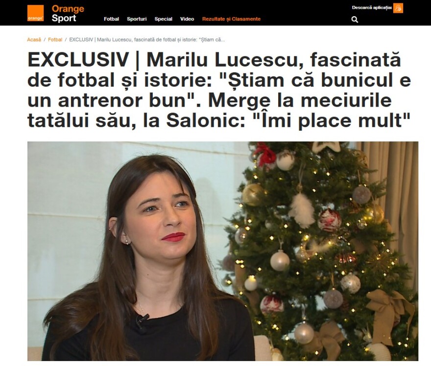 Μαριλού Λουτσέσκου: Ανατριχιάζω με την ατμόσφαιρα στην Τούμπα