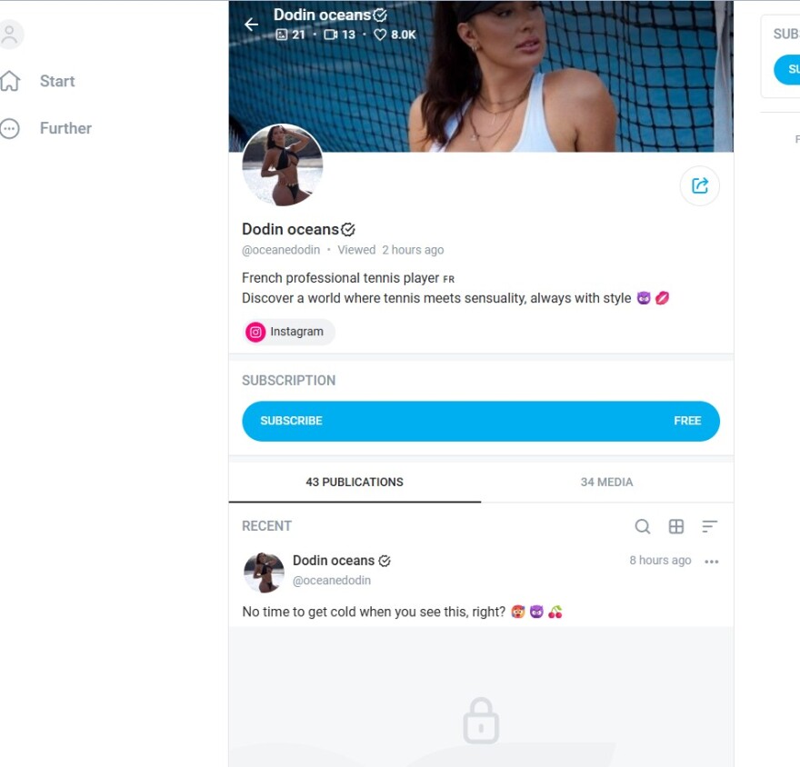 Γαλλίδα τενίστρια μετά την επέμβαση αύξησης στήθους, πήρε χορηγία από το Only Fans