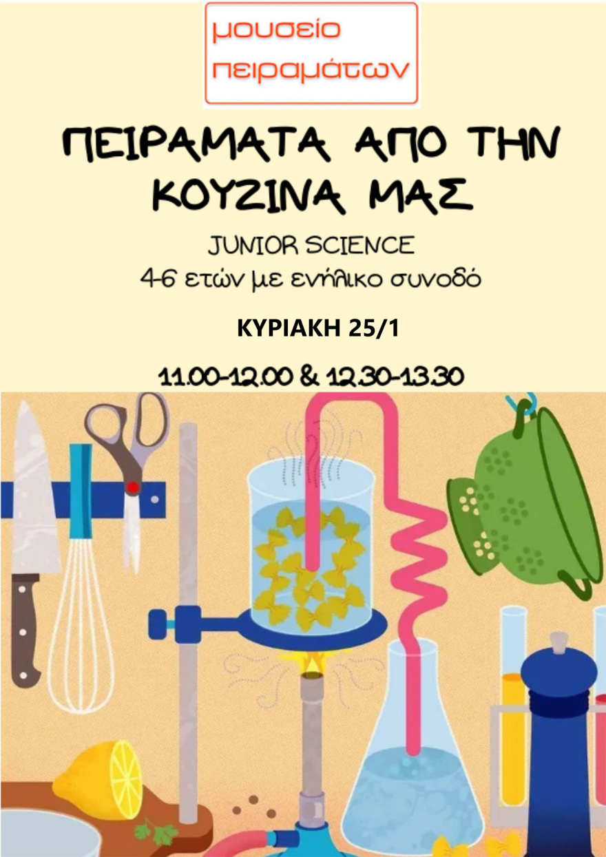 Τα εργαστήρια του Ιανουαρίου 2026 στο Μουσείο Πειραμάτων