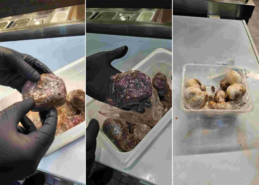 Χαλασμένα μπιφτέκια, βρώμικοι πάγκοι, άθλιες συνθήκες -  Κατασχέθηκαν 12 τόνοι ακατάλληλων προϊόντων, δείτε φωτογραφίες