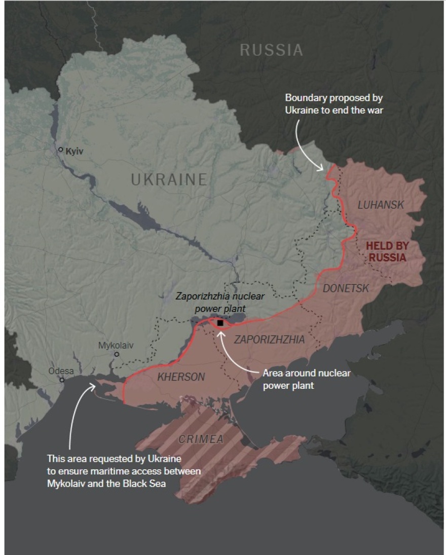 Τον Μάρτιο στη Τζέντα η πρώτη φορά που ο Ζελένσκι έδειξε διάθεση να αφήσει το 20% της Ουκρανίας