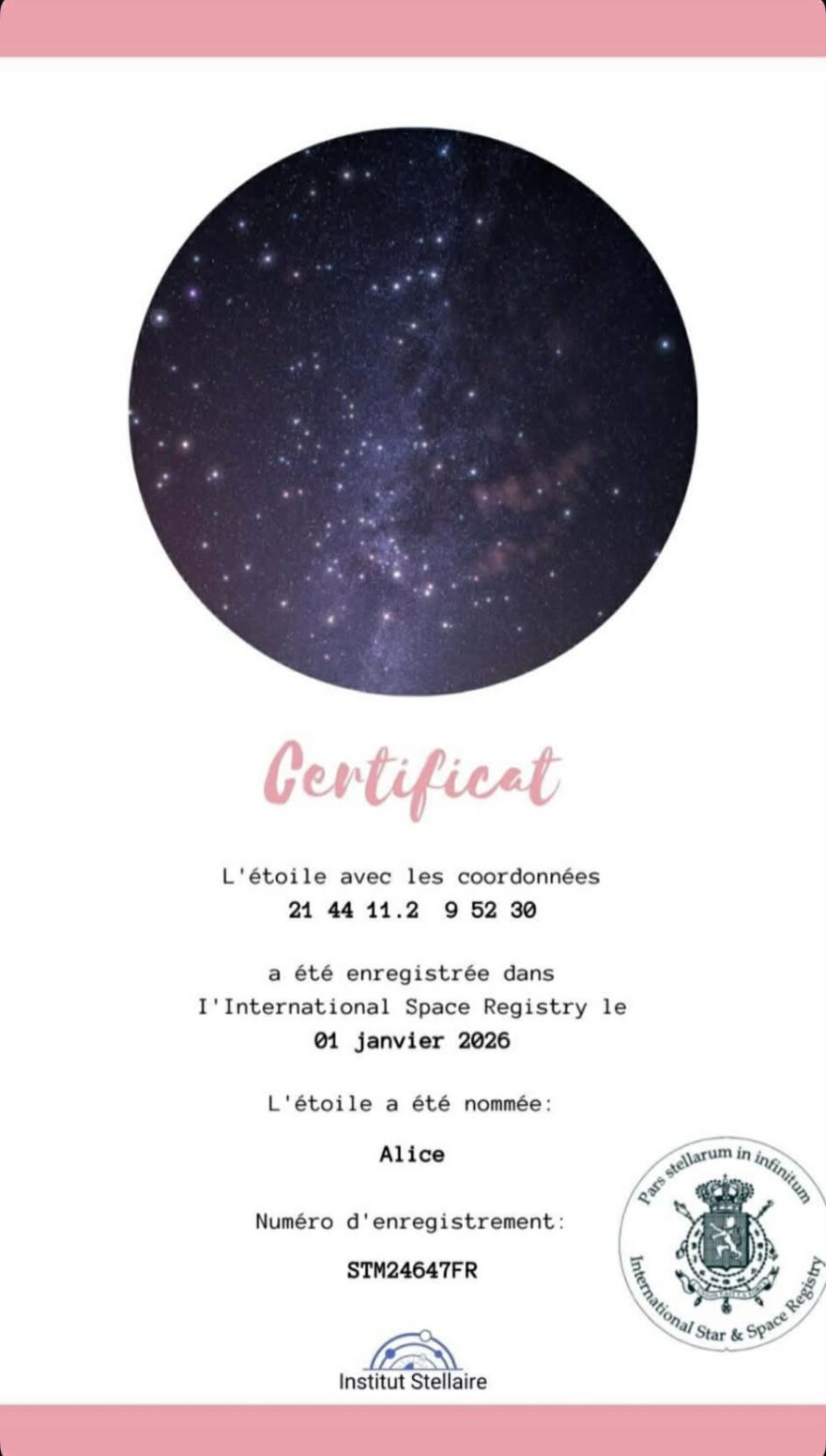 Η οικογένεια της 15χρονης Αλίκης που σκοτώθηκε στο Κραν Μοντανά έδωσε το όνομά της σε ένα αστέρι