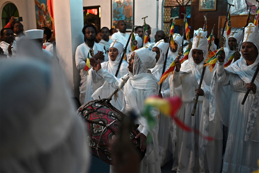 Οι Ορθόδοξοι Αιθίοπες της Αθήνας γιόρτασαν τα Χριστούγεννα στο Πολύγωνο, δείτε φωτογραφίες και βίντεο