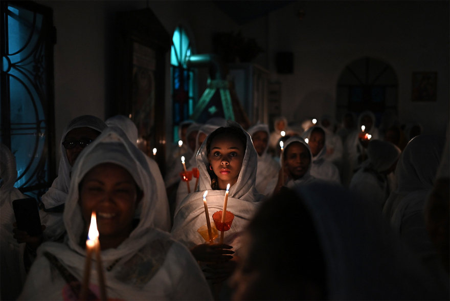 Οι Ορθόδοξοι Αιθίοπες της Αθήνας γιόρτασαν τα Χριστούγεννα στο Πολύγωνο, δείτε φωτογραφίες και βίντεο