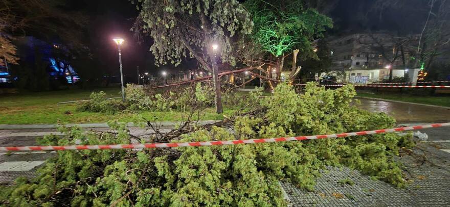 Μεγάλες ζημιές στην Αλεξανδρούπολη: Άνεμοι με ριπές 140 χιλιομέτρων χτύπησαν την πόλη, δείτε βίντεο