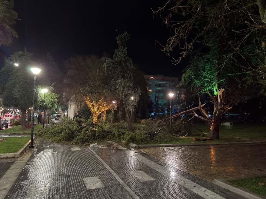 Μεγάλες ζημιές στην Αλεξανδρούπολη: Άνεμοι με ριπές 140 χιλιομέτρων χτύπησαν την πόλη, δείτε βίντεο