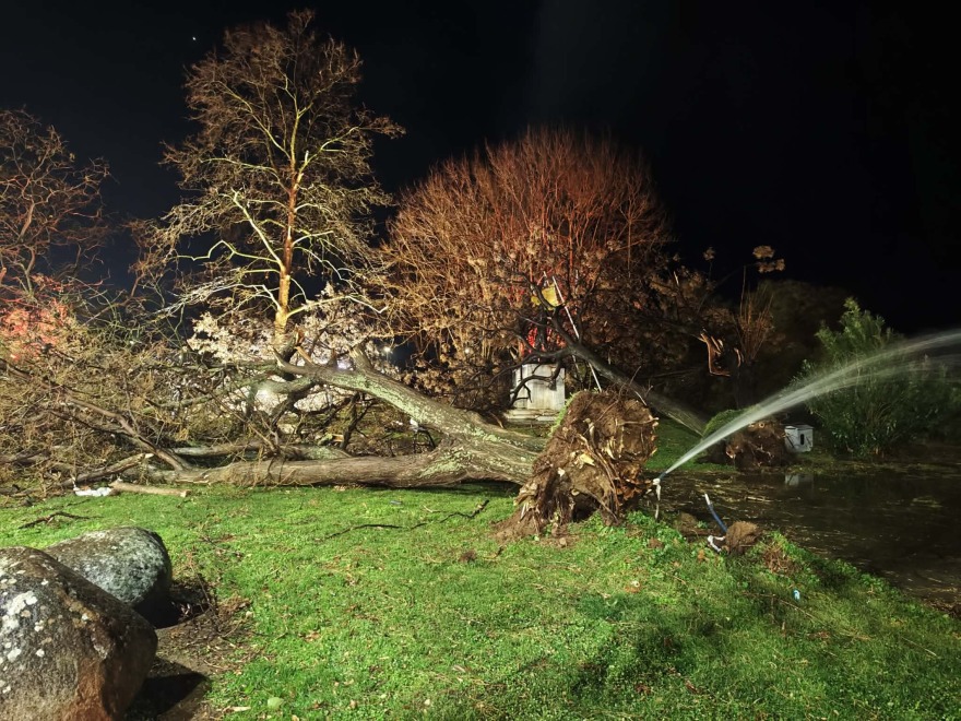 Μεγάλες ζημιές στην Αλεξανδρούπολη: Άνεμοι με ριπές 140 χιλιομέτρων χτύπησαν την πόλη, δείτε βίντεο