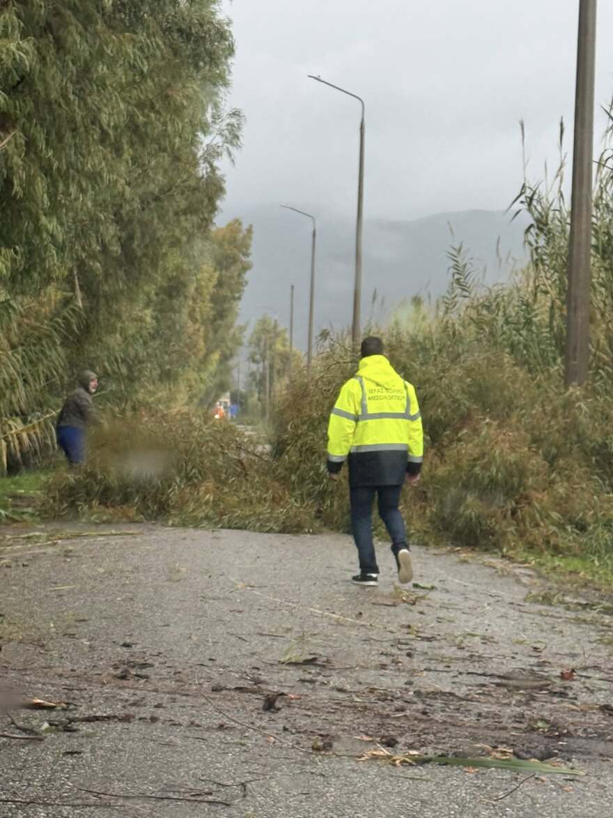 Ανεμοστρόβιλος χτύπησε το Μεσολόγγι: Ξερίζωσε δέντρα και ξήλωσε μεταλλικές κατασκευές, δείτε βίντεο και φωτογραφίες