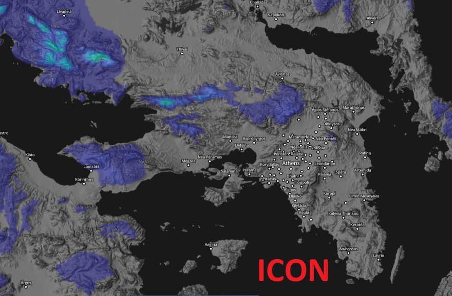 Καλλιάνος: Δεν είναι ξεκάθαρο ότι θα χιονίσει στην Αττική, δείτε χάρτες από 4 προγνωστικά μοντέλα
