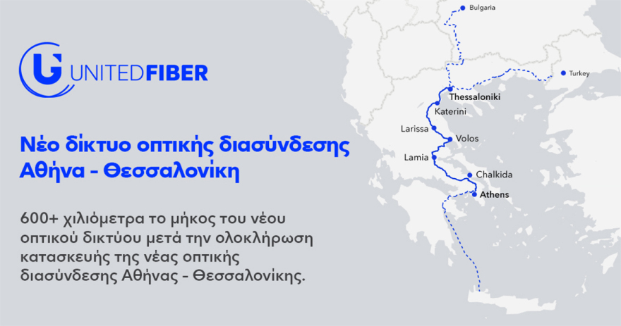Η κάλυψη FTTH της United Fiber ξεπέρασε τα 850.000 σπίτια και επιχειρήσεις