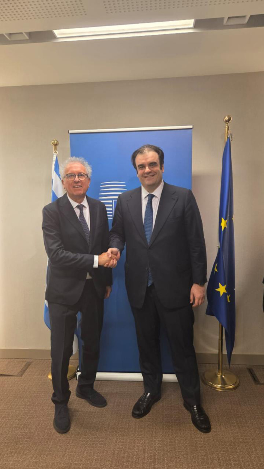 Σειρά σημαντικών επαφών του Κυριάκου Πιερρακάκη στις Βρυξέλλες 