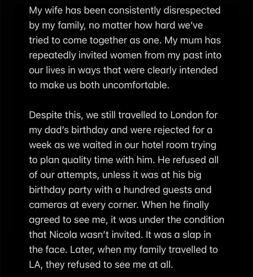 Τι πυροδότησε την έκρηξη του Μπρούκλιν Μπέκαμ για τους γονείς του:  Όσα έγραψε για την προσπάθεια από Ντέιβιντ και Βικτόρια να καταστρέψουν τον γάμο του