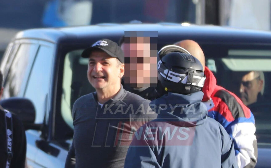 Στα Καλάβρυτα ο Κυριάκος Μητσοτάκης, επισκέφθηκε το χιονοδρομικό κέντρο 