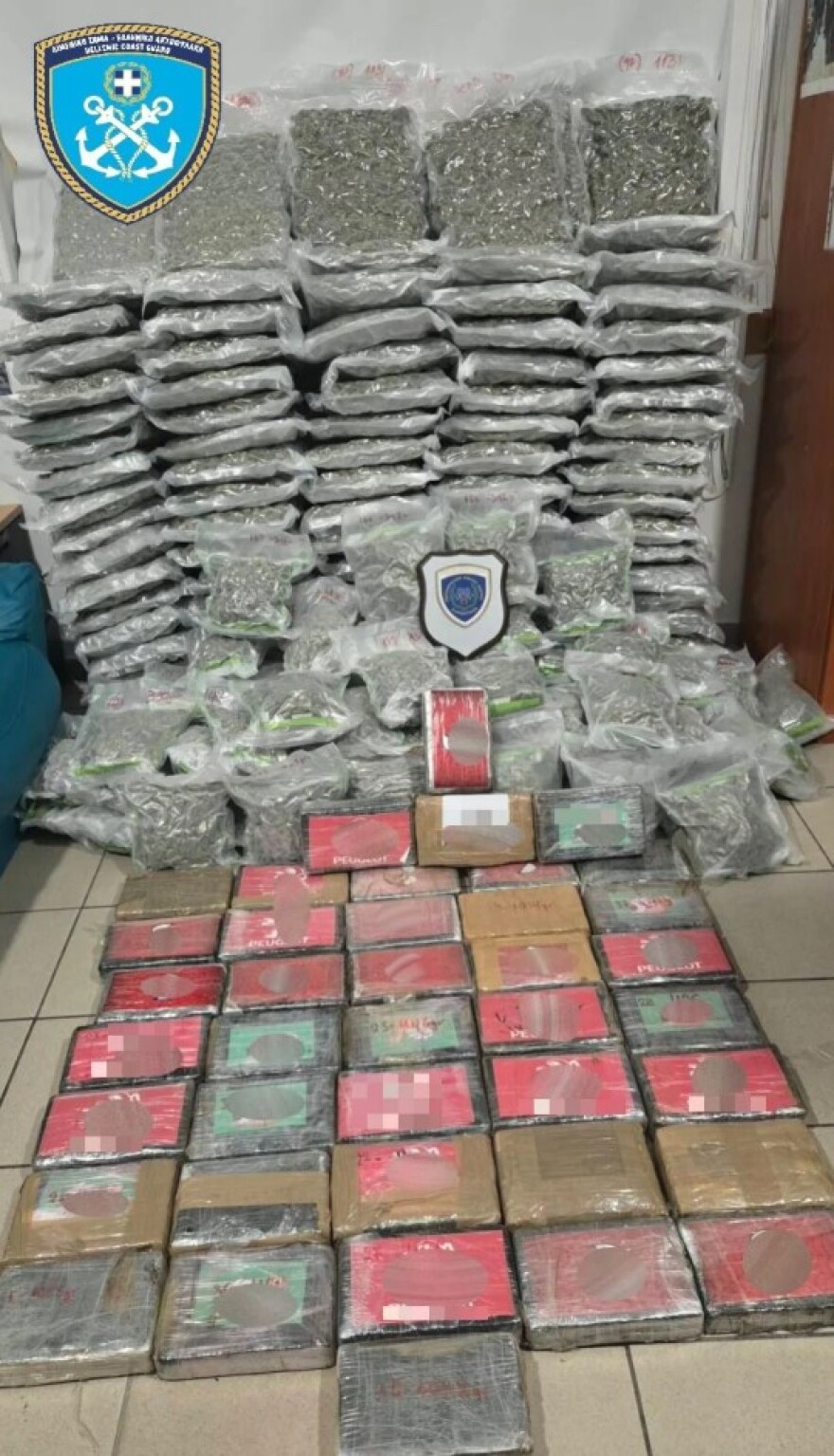 Κατασχέθηκαν πάνω από 155 κιλά ναρκωτικών στο λιμάνι της Πάτρας, δύο συλλήψεις από το Λιμενικό