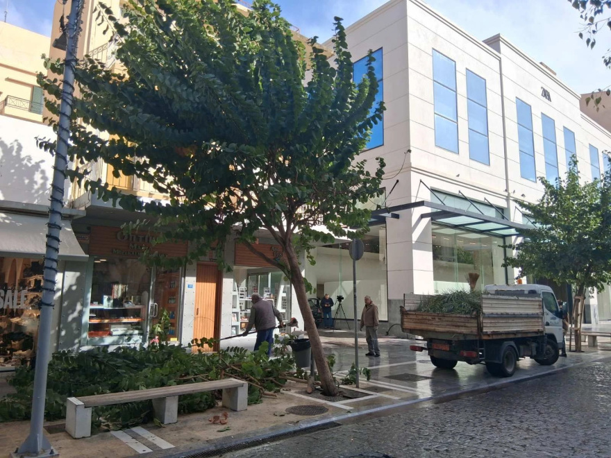 Προβλήματα από την κακοκαιρία στην Κρήτη, δείτε βίντεο με τους πλημμυρισμένους δρόμους - Συνεργεία του δήμου κόβουν προληπτικά δέντρα