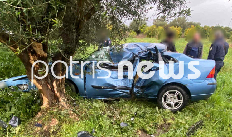 Αυτοκίνητο καρφώθηκε σε ελιές στην Ηλεία, στο νοσοκομείο 19χρονος