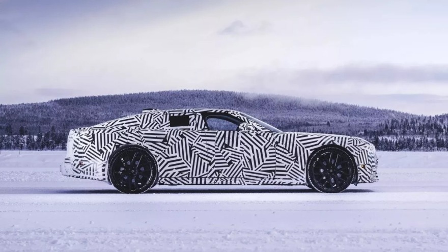 Η ηλεκτρική Jaguar GT σε χειμερινές δοκιμές