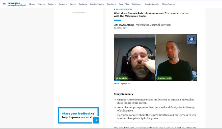 Γιάννης Αντετοκούνμπο: «Θέλω να μείνω για πάντα στο Μιλγουόκι, αλλά...»
