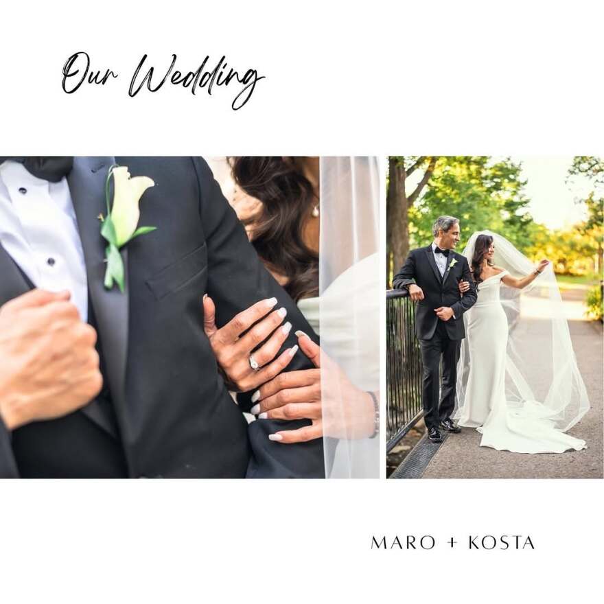 Η Μάρω Λύτρα ανέβασε φωτογραφίες με τον σύζυγό της από τον γάμο τους