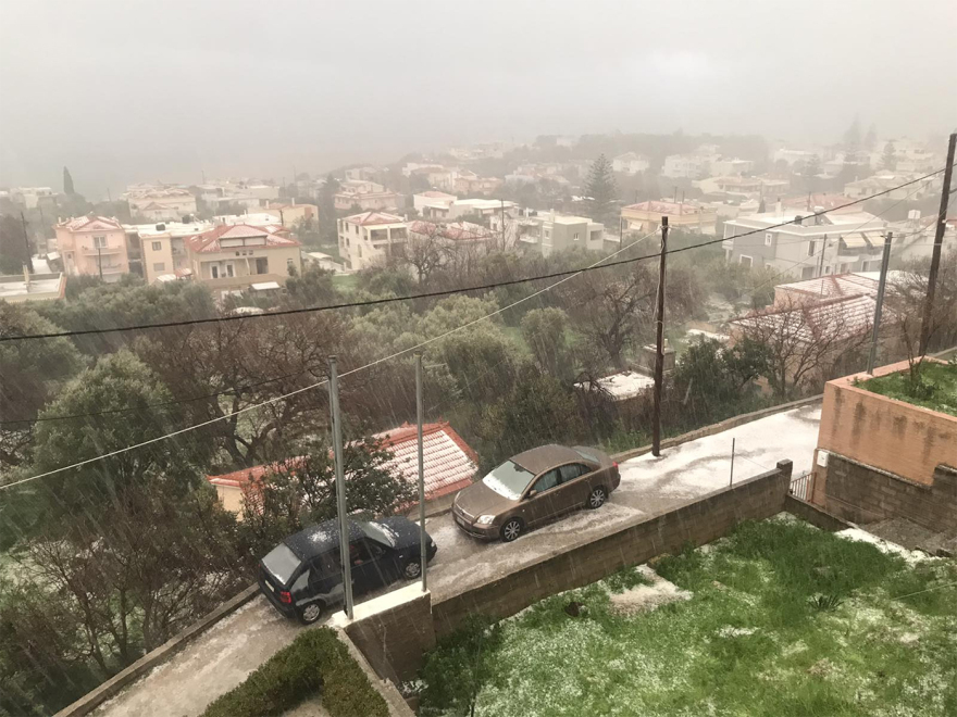 Έντονη χαλαζόπτωση και πλημμύρες στη Χίο, δείτε βίντεο και φωτογραφίες
