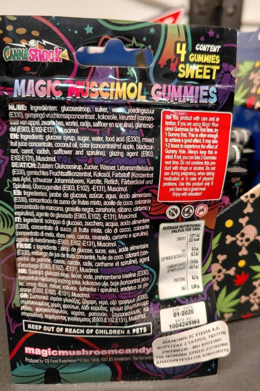 ΕΦΕΤ: Ανακαλούνται ζελεδάκια με ουσία από παραισθησιογόνα μανιτάρια