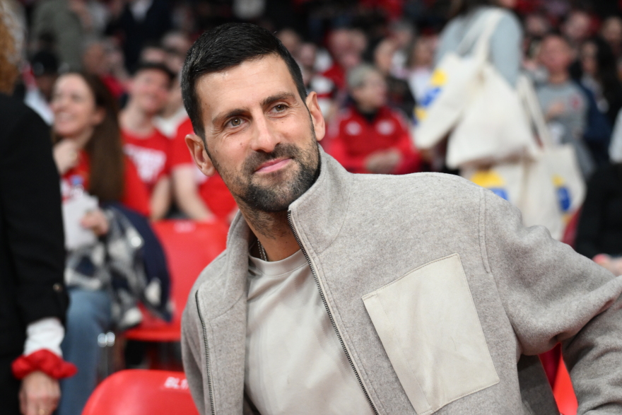 Νόβακ Τζόκοβιτς: Στο ΣΕΦ για το παιχνίδι του Ολυμπιακού με τον Ερυθρό Αστέρα, βίντεο και φωτογραφίες 