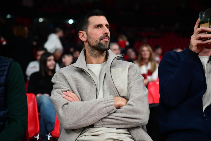 Νόβακ Τζόκοβιτς: Στο ΣΕΦ για το παιχνίδι του Ολυμπιακού με τον Ερυθρό Αστέρα, βίντεο και φωτογραφίες 