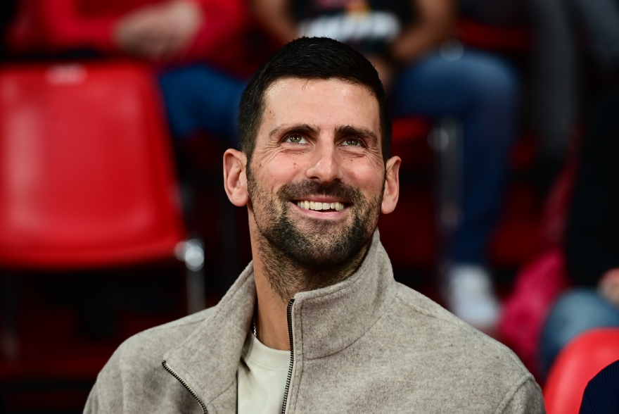 Νόβακ Τζόκοβιτς: Στο ΣΕΦ για το παιχνίδι του Ολυμπιακού με τον Ερυθρό Αστέρα, βίντεο και φωτογραφίες 