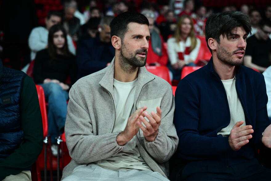 Νόβακ Τζόκοβιτς: Στο ΣΕΦ για το παιχνίδι του Ολυμπιακού με τον Ερυθρό Αστέρα, βίντεο και φωτογραφίες 