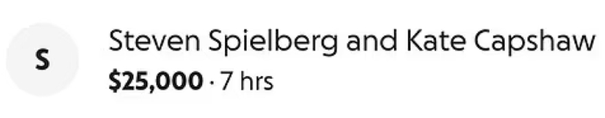 Συγκεντρώθηκαν πάνω από 2 εκατομμύρια για την οικογένεια του Τζέιμς Βαν Ντερ Μπικ, ο Στίβεν Σπίλμπεργκ δώρισε 25.000 δολάρια