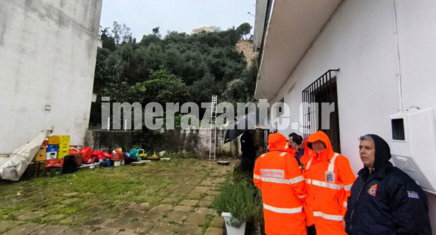 Ζάκυνθος: Κατολισθήσεις σε Αγία Τριάδα και Μπόχαλη, εκκενώθηκαν κατοικίες