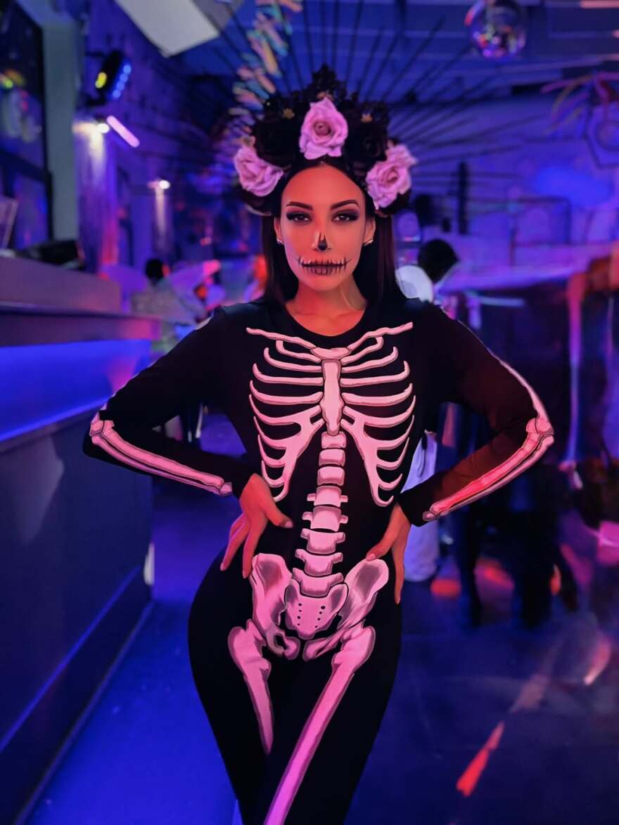 Ευγενία Σαμαρά: Η μεταμφίεσή της σε σκελετό για τις Απόκριες