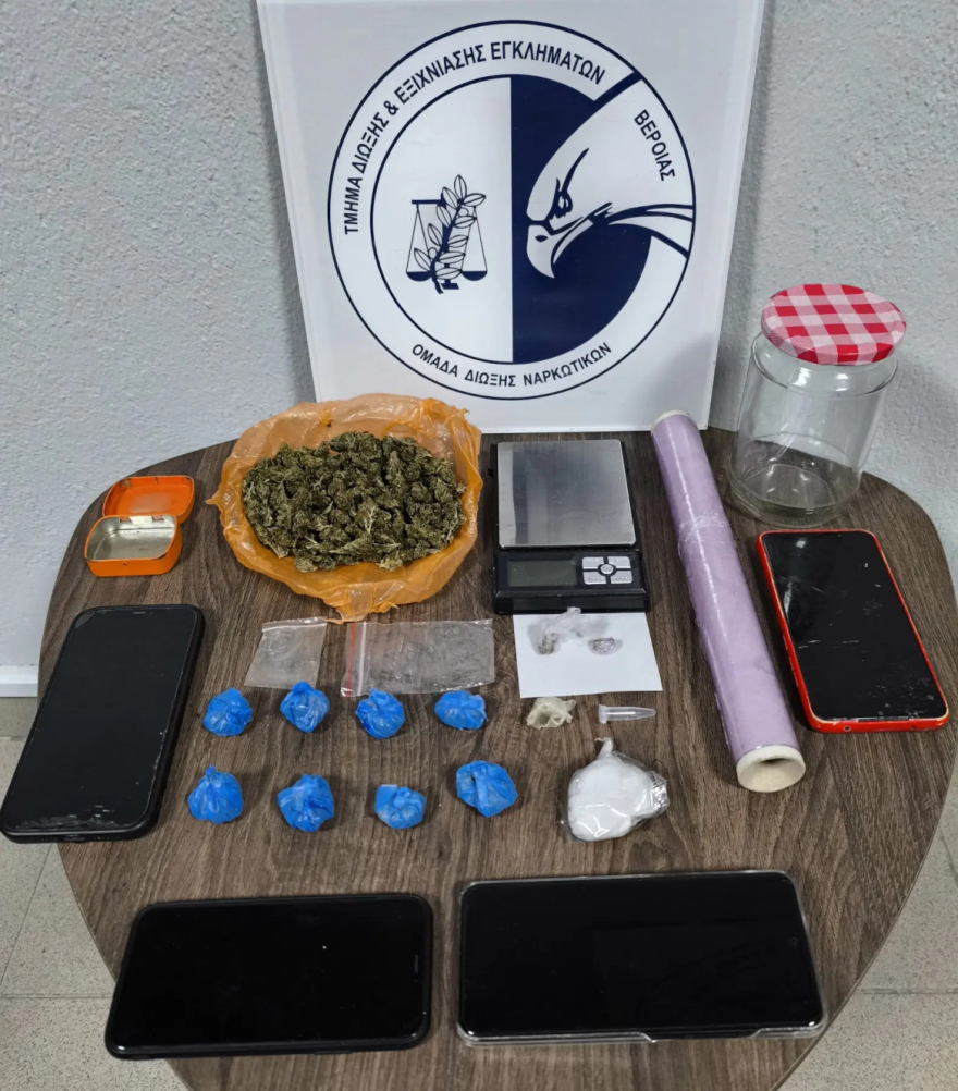 Συλλήψεις για διακίνηση ναρκωτικών στην Ημαθία, ο ένας από τους δράστες χτύπησε τους αστυνομικούς