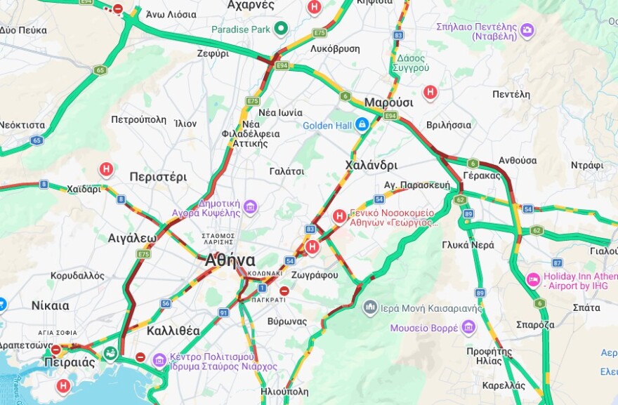 Σε εξέλιξη η έξοδος των εκδρομέων της Καθαράς Δευτέρας: Μποτιλιαρισμένος ο Κηφισός, 30λεπτες καθυστερήσεις στην Αττική Οδό